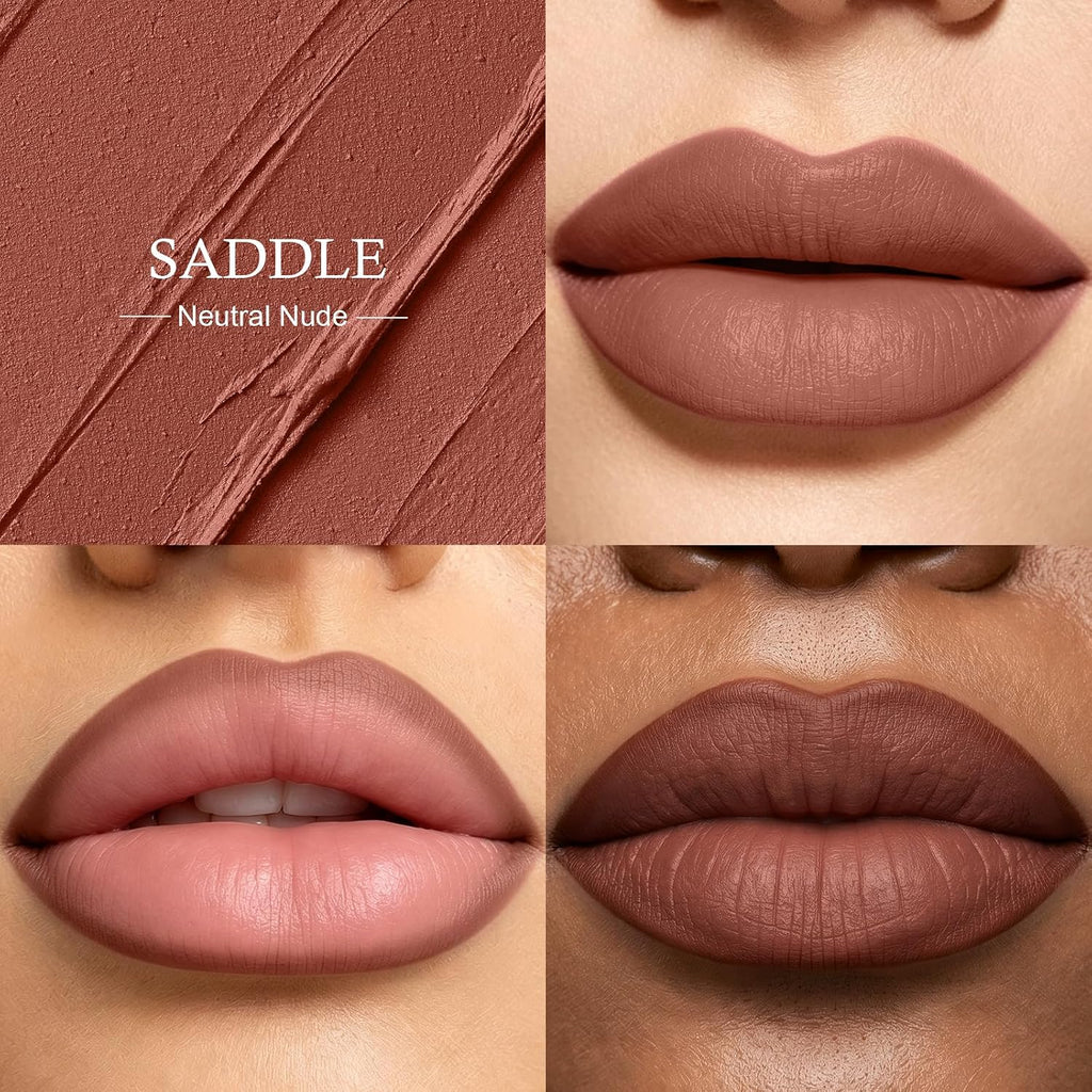 Nude Lip Liner Pencil, Creamy Definition Lip Contour, Sharpenable,SADDLE