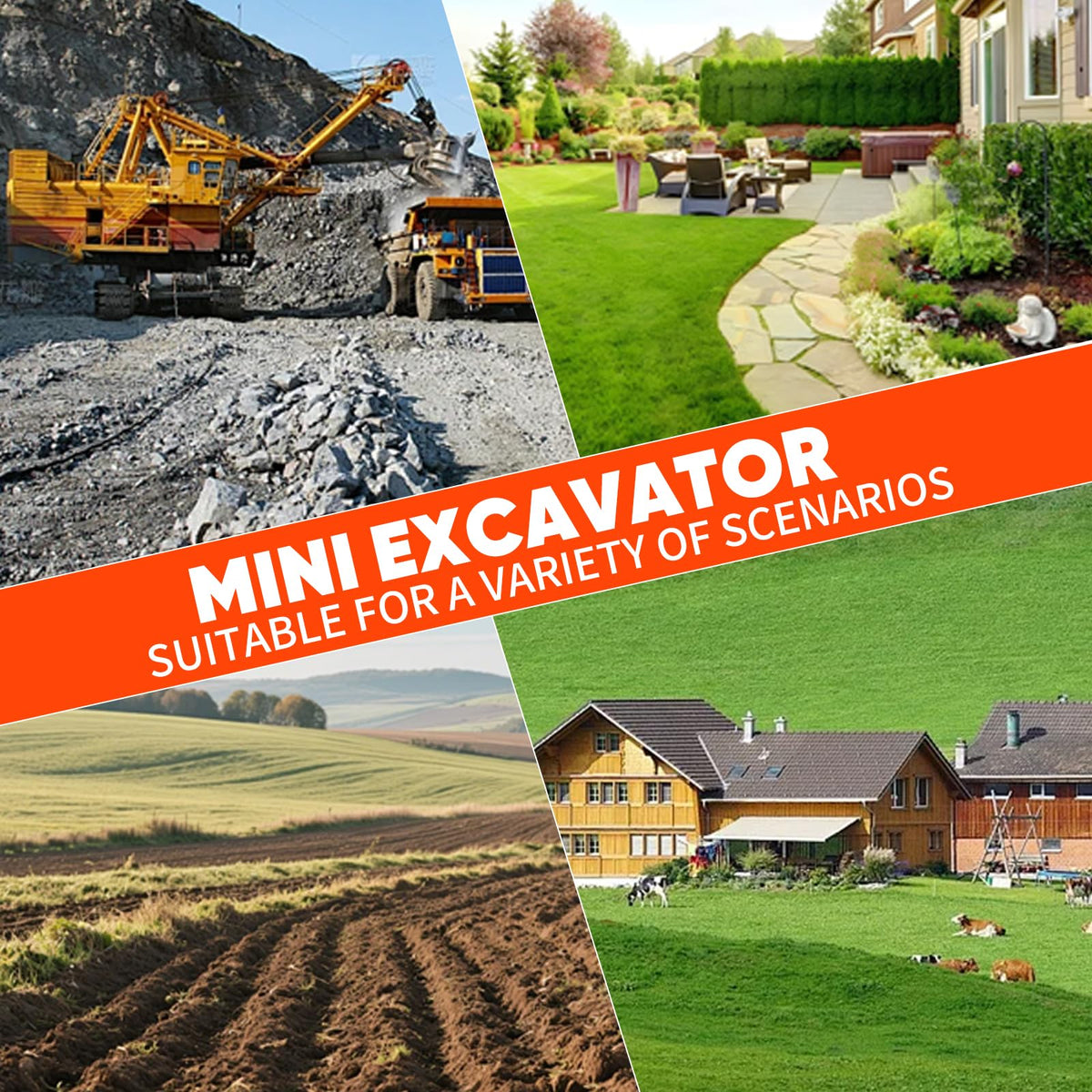 DS-15PRO 1.2 Ton Crawler Mini Excavator with 13.5 HP B&S Engine，