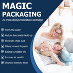 Demineralization Cartridge Replacement for HoMedics Humidifiers, 20 Pack