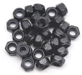 30Pcs M6-1.0mm Black Zinc Plated Nylon Lock Nuts Inserted Hex Self Clinching Nuts