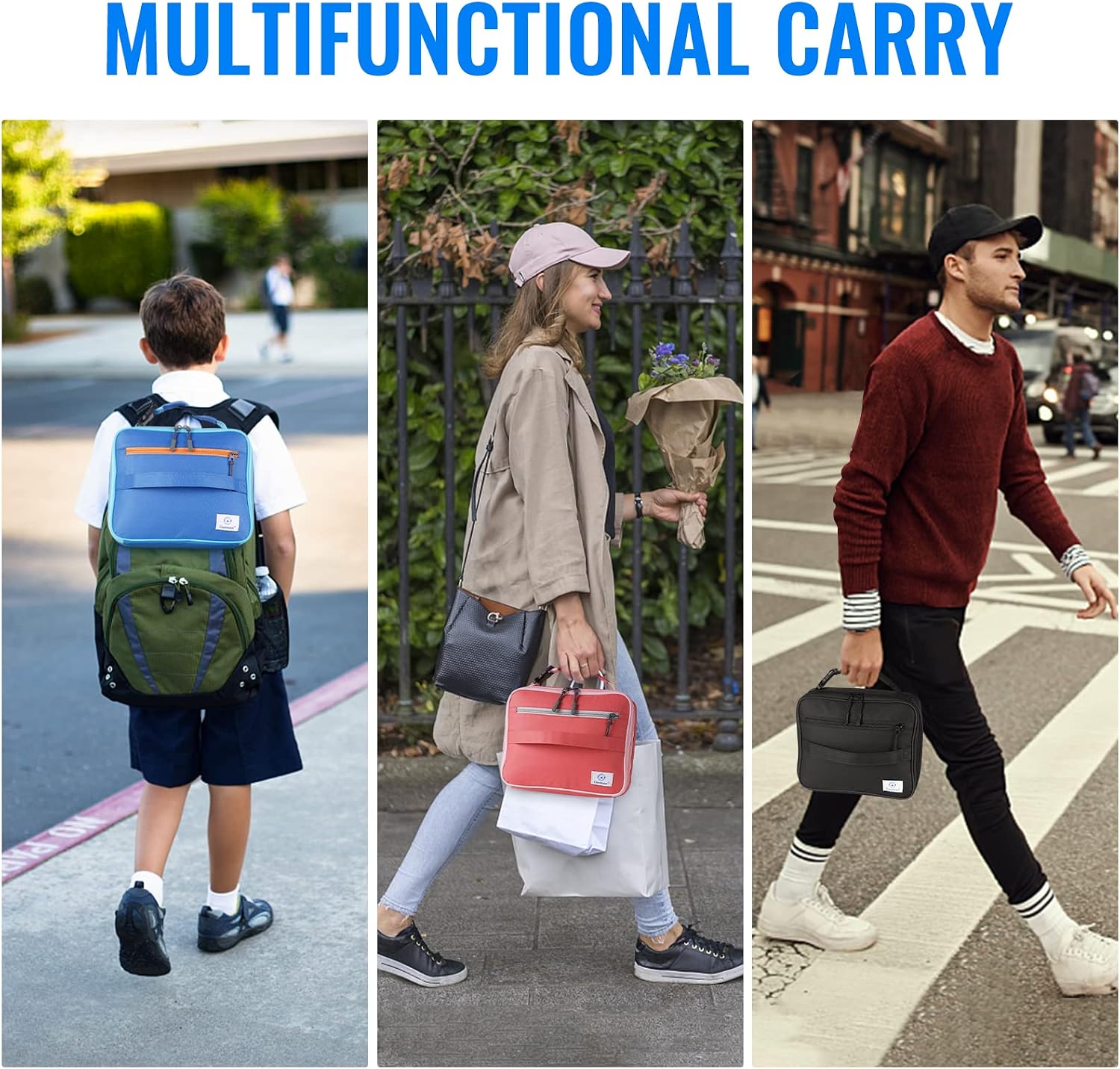 Kids Insulated Lunch Box for Boys Girls,Back to School,Office | Thermal Meal Tote Kit,Soft Reusable Lunch