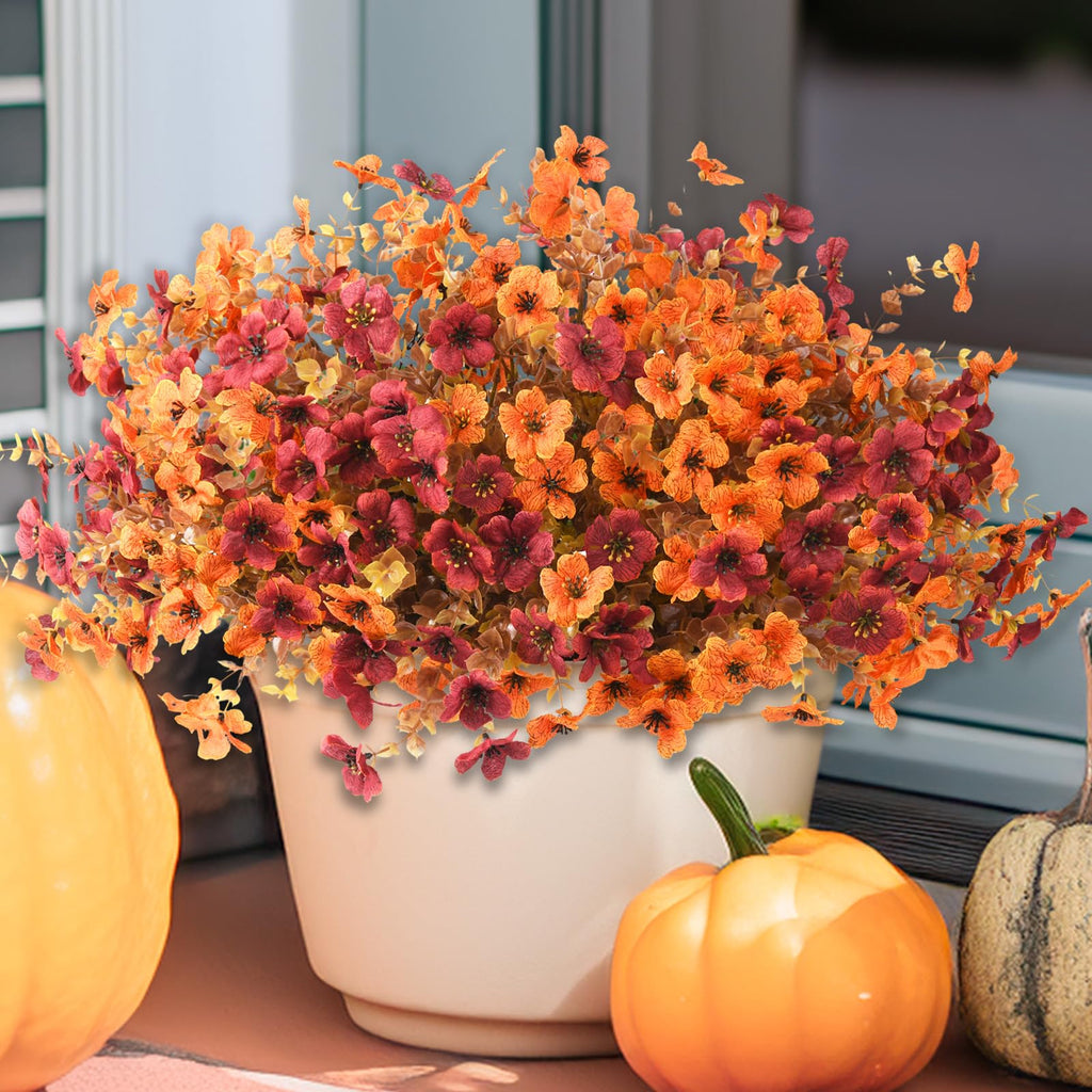Artificial Fake Fall Plants Flowers for Outdoor Outside Decoration