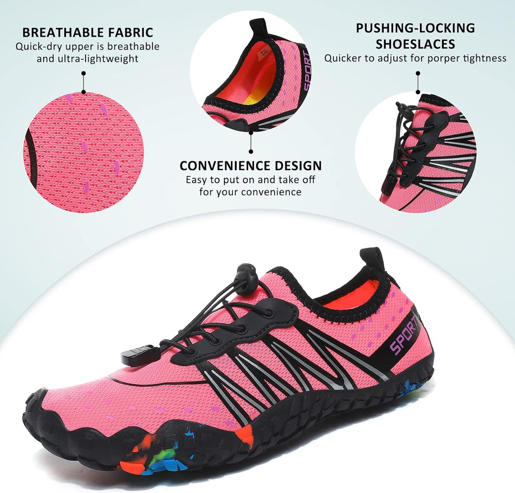 Water Shoes for Men Women Beach Barefoot Swim Pool Shoes Aqua Socks | Anti-Slip Breathable Quick Dry Lightweight
