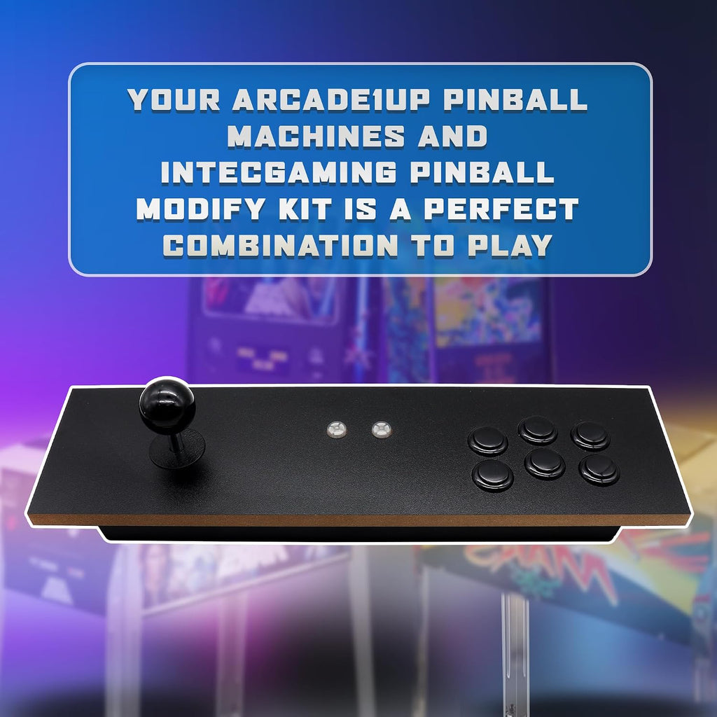 IntecGaming Switch Fighting Stick for Arcade1Up'S Digital Pinball - Expand Your arcade 1up Pinball Games, Play Your