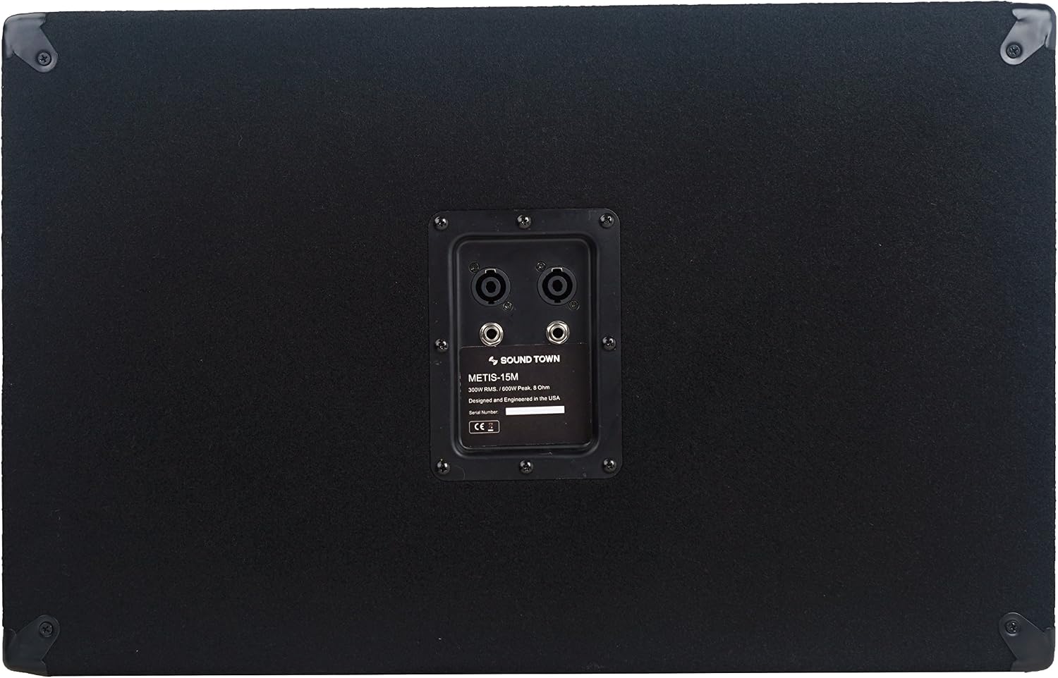2-Pack Passive DJ PA Stage Monitor Speakers METIS-15M-PAIR 15” 600W with Compression Driver for Live Sound, Bar, Church