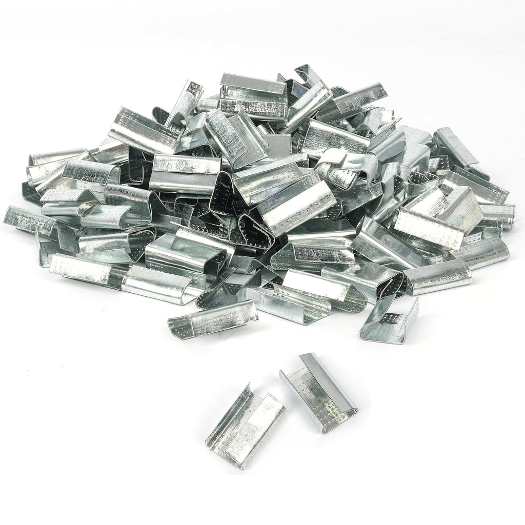 200PCS Packaging Strapping Open Serrated Seals for 1/2" Strap Width Polyester (PET) Strapping, Banding Strapping