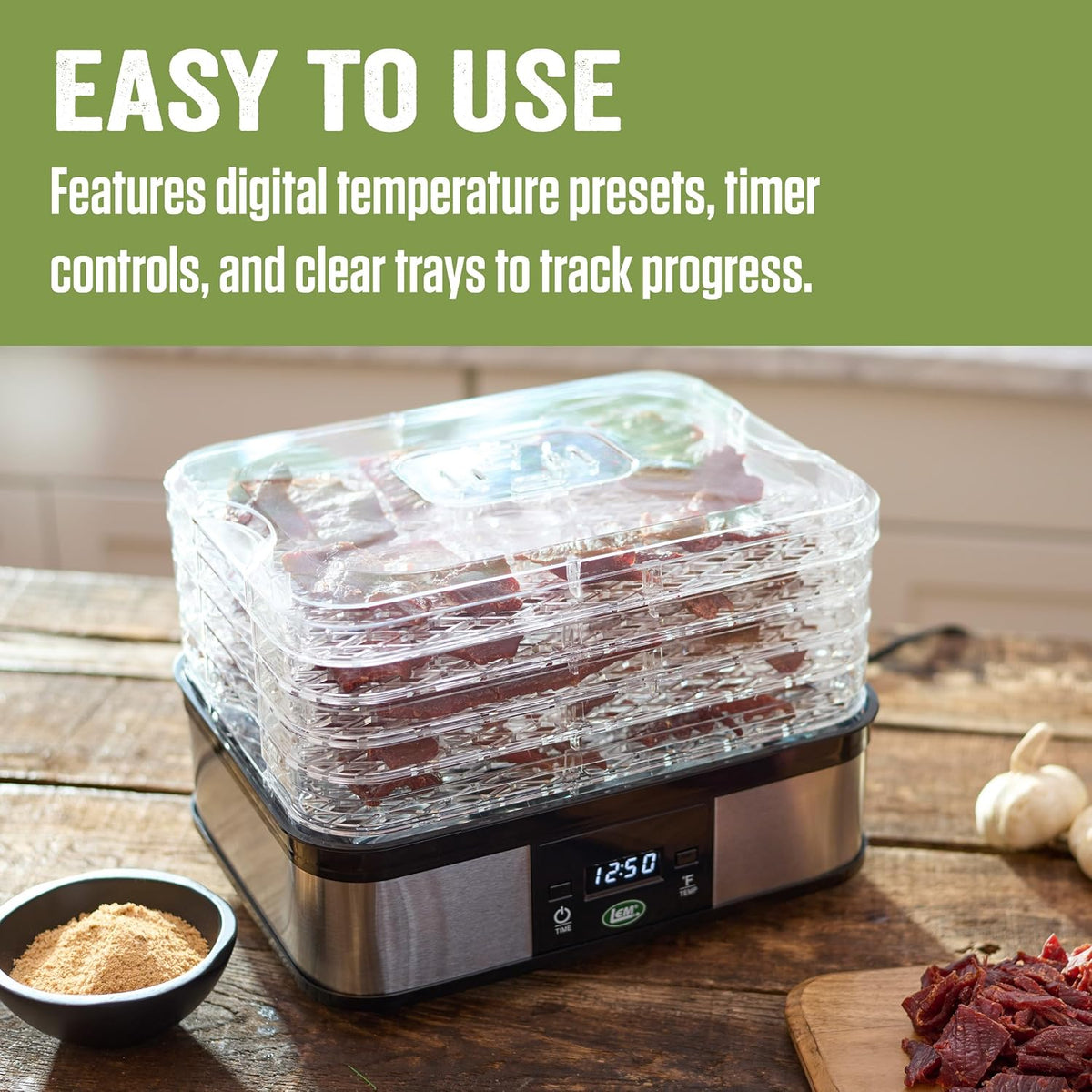 Products Food Dehydrator for Food, Jerky, Snacks, 5 Tray
