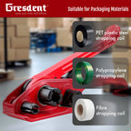 Poly Strapping Tensioner & Cutter Manual Banding Tools Windlass for 1/2" -3/4" Width Polyester Polyproplyn