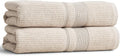 Douro Bath Towels 2 Pack, 54.25 x 26.5 in, Clay | 100% Cotton Bath Towels Set, Large Soft Absorbent Spa Towels, Made