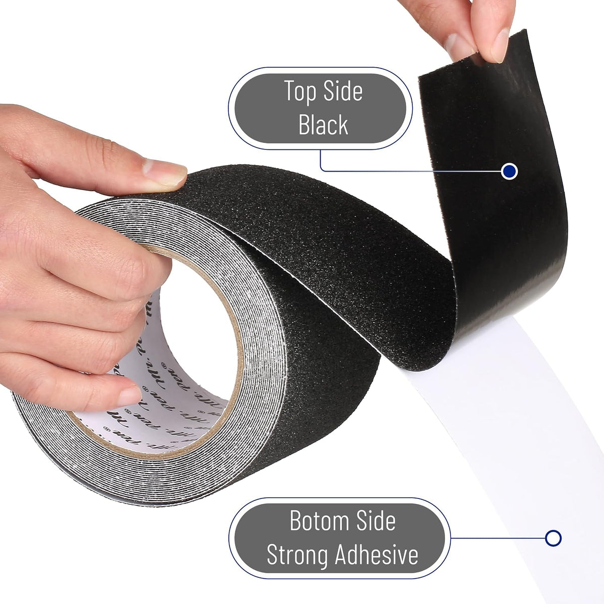 Anti Slip Tape, 4 Inch x 23 Feet, Black, Waterproof