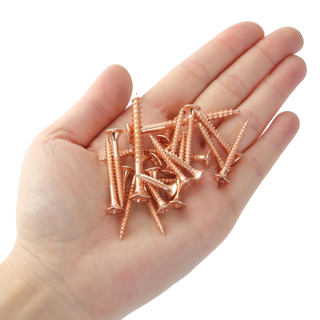 Wood Screws Assortment Kit, 300 pcs, Rose Gold, Phillips Head