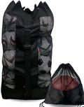 1/2pcs Soccer Ball Bag,Adjustable Shoulder Strap Extra Large and 1pcs Drawstring Mesh Ball Bag,Heavy Duty Soccer Ball