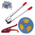 Banding Strapping Kit - Pallet Packaging Strapping Tool with Sealer Tools, 328' Length x 1/2" Wide, 100 Metal Seals