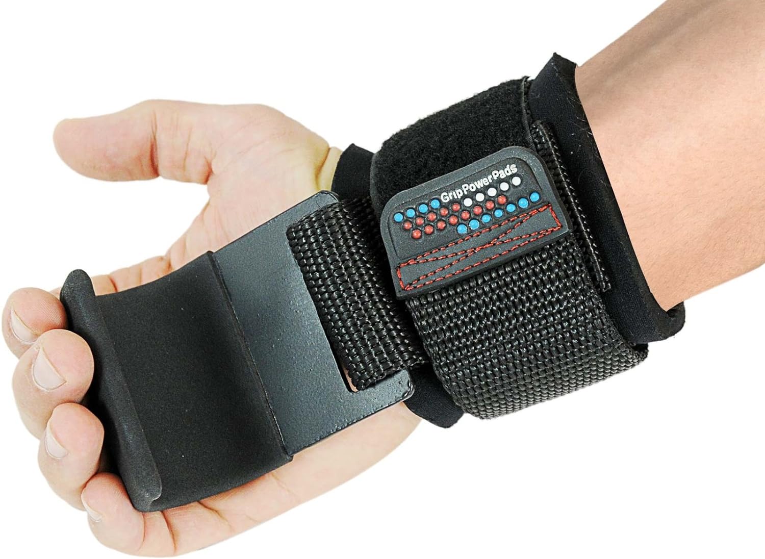 Weight Lifting Rod Hooks Heavy Duty Wrist Wraps Power Weight Lifting Training Gym Grips Straps Set of 2