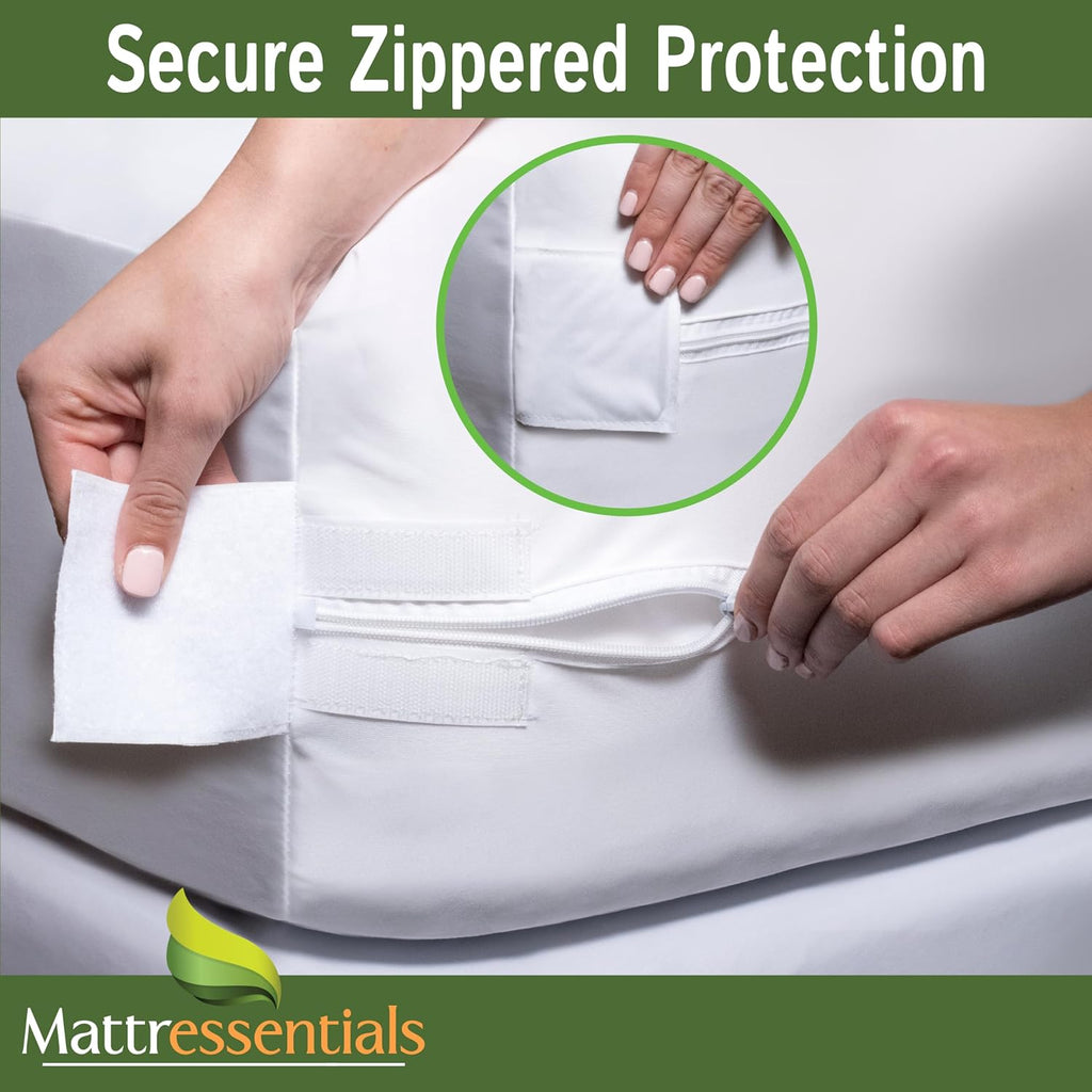 Zippered Full (8"-10" Depth) Mattress Protector - Bed Bug Waterproof Mattress Cover, Premium Quality Hypoallergenic