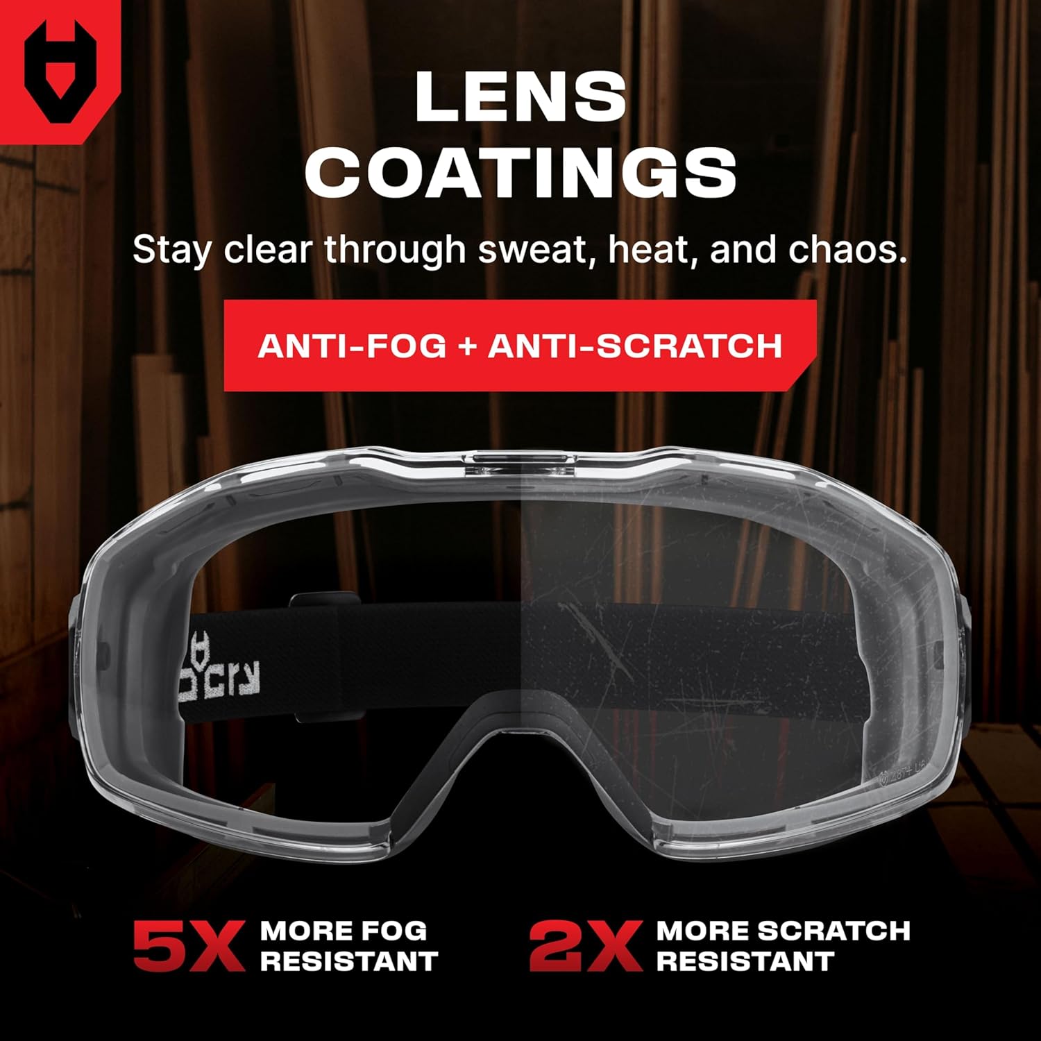 Anti Fog Safety Goggles Over Glasses For Men And Women — ANSI Z87.1 Premium Anti Scratch & UV380 — Eye Protection