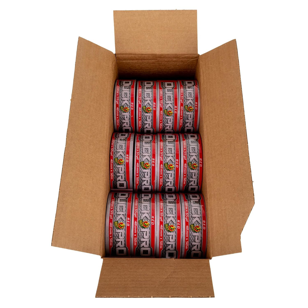 Pro Heavy Duty Duct Tape for Long Lasting Repairs, Red, Multipack
