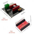 4 Sets for DRV8825/A4988 42 Stepper Motor Driver Expansion Board for 3D Printer Accessories with A4988 Stepper Motor Driver Module