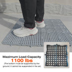 Small Plastic Pallets, 12-Pack 7.9 x 7.9 x 1.18 In Pallets for Outside