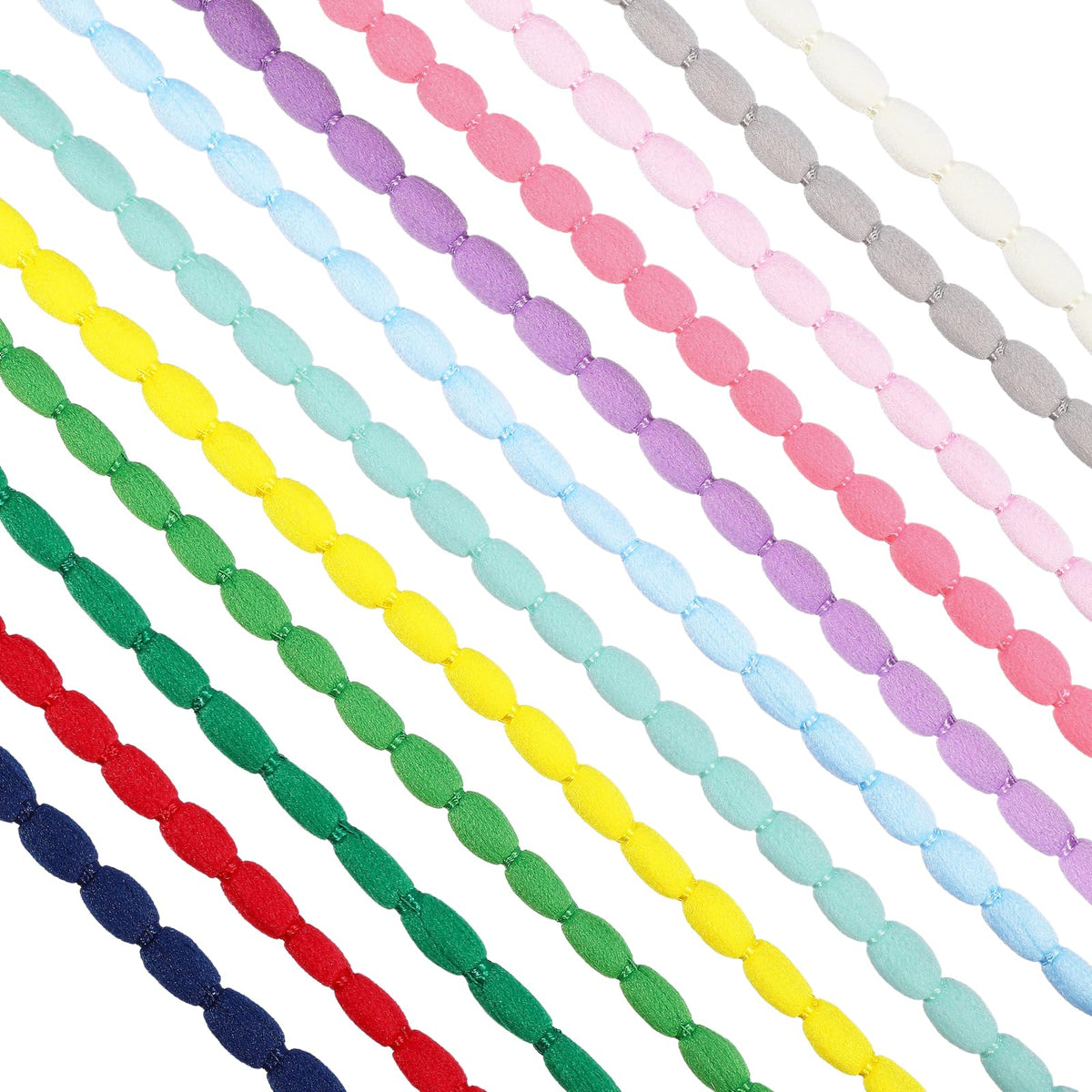84 Yards 12 Colors Mini Pom Pom Fringe Trim