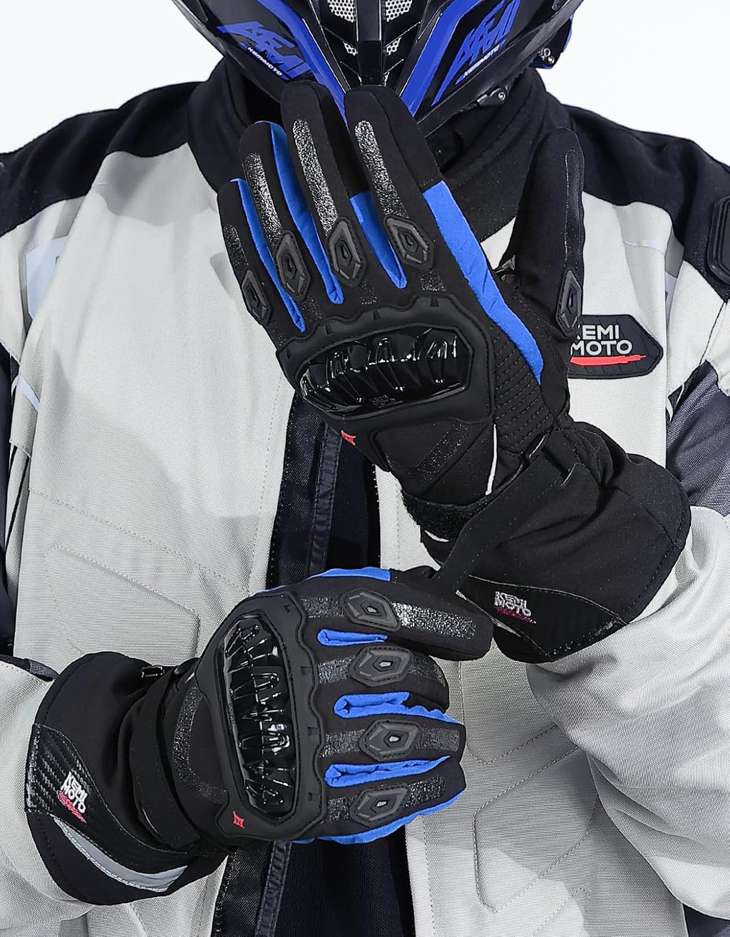 Winter Motorcycle Gloves, Rainproof Riding Warm Gloves with Touchscreen for Motorcycle Riding, ATV, UTV, Snowmobile