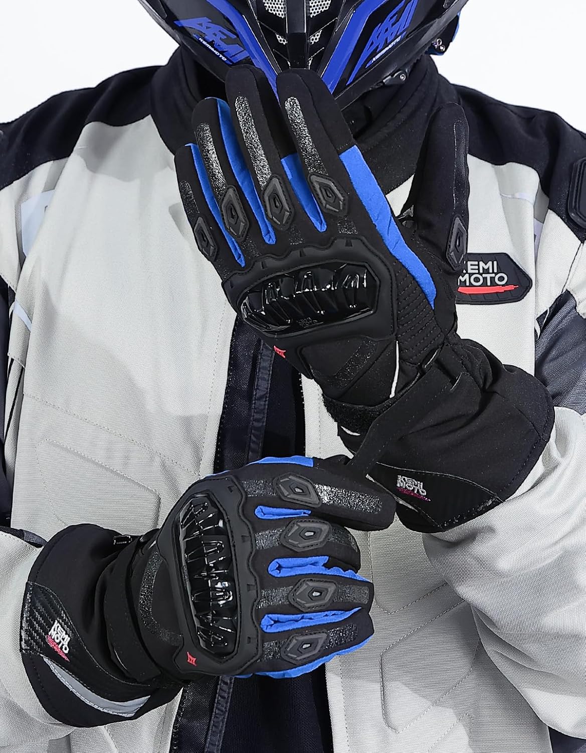Winter Motorcycle Gloves, Rainproof Riding Warm Gloves with Touchscreen for Motorcycle Riding, ATV, UTV, Snowmobile