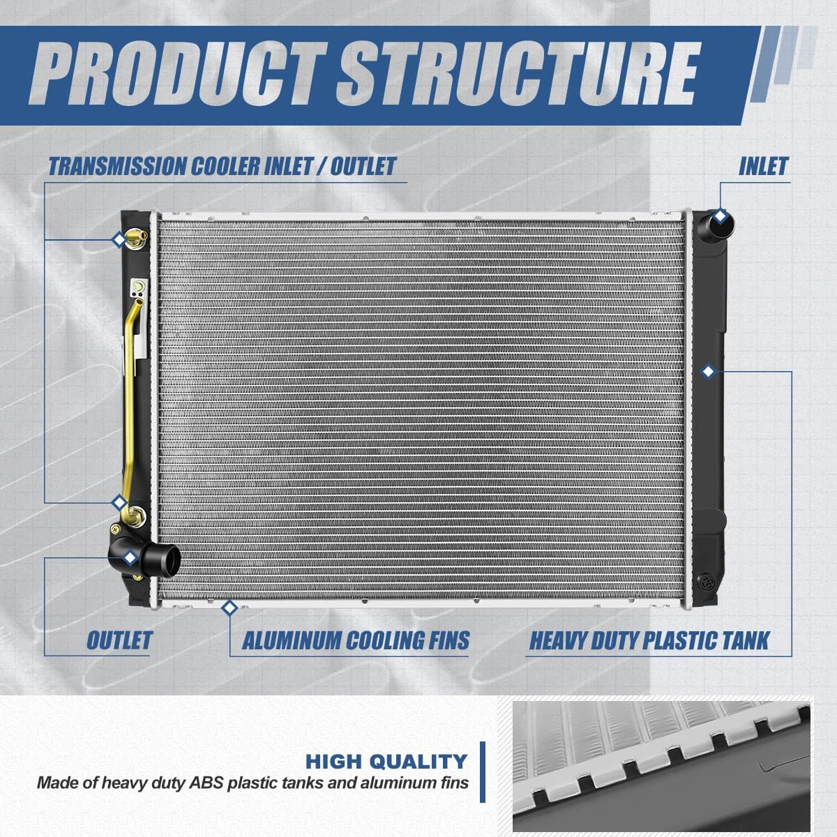 Auto Dynasty 2681 Radiator for 2004-2006 Toyota Sienna AT/MT