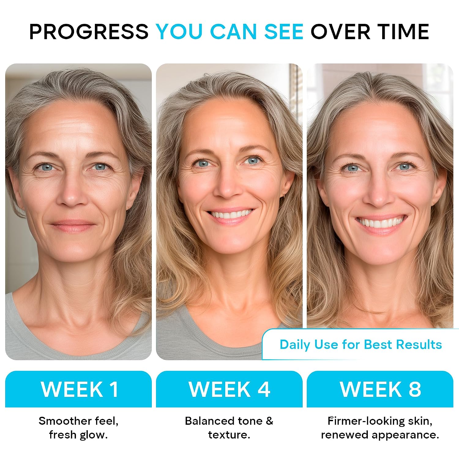 Face Moisturizer Retinol Cream, Anti Aging Neck Firming Cream, Collagen Day & Night Face Cream with Hyaluronic Acid