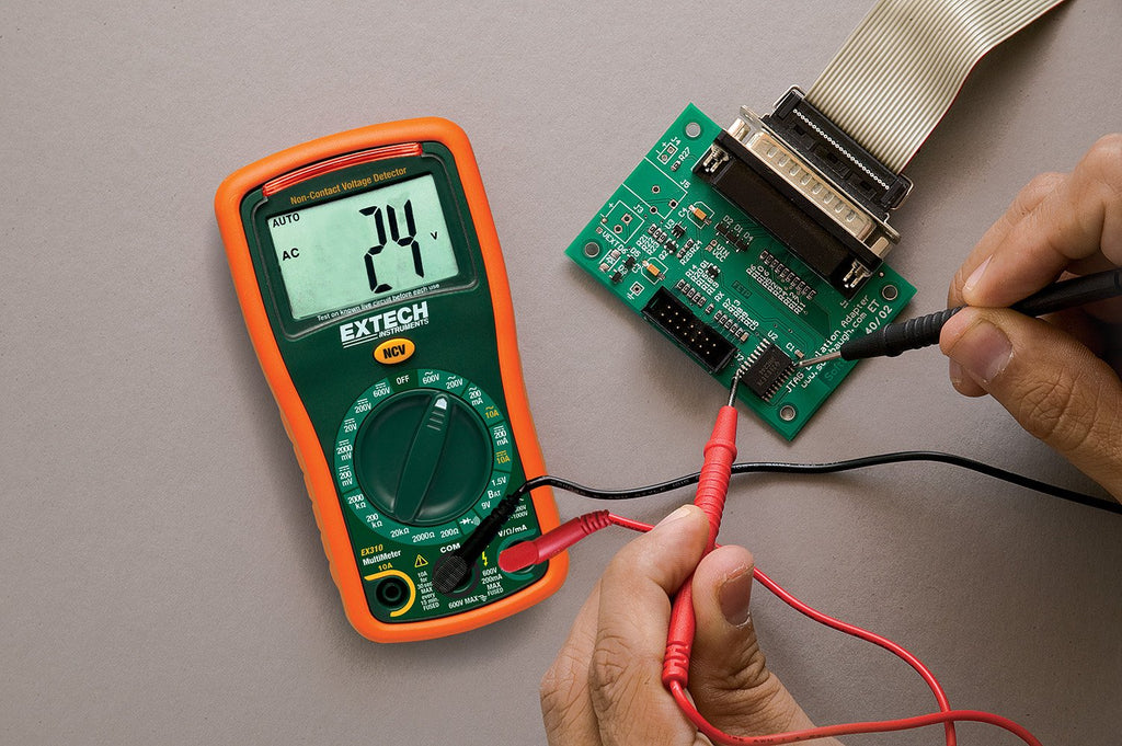 Extech EX310 Mini Digital Multimeter with NCV, 2000 Count, 9-Function
