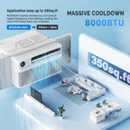 12000 BTU Inverter Window Air Conditioner with WIFI Function, Energy-Saving Window AC Unit with Remote & App Control