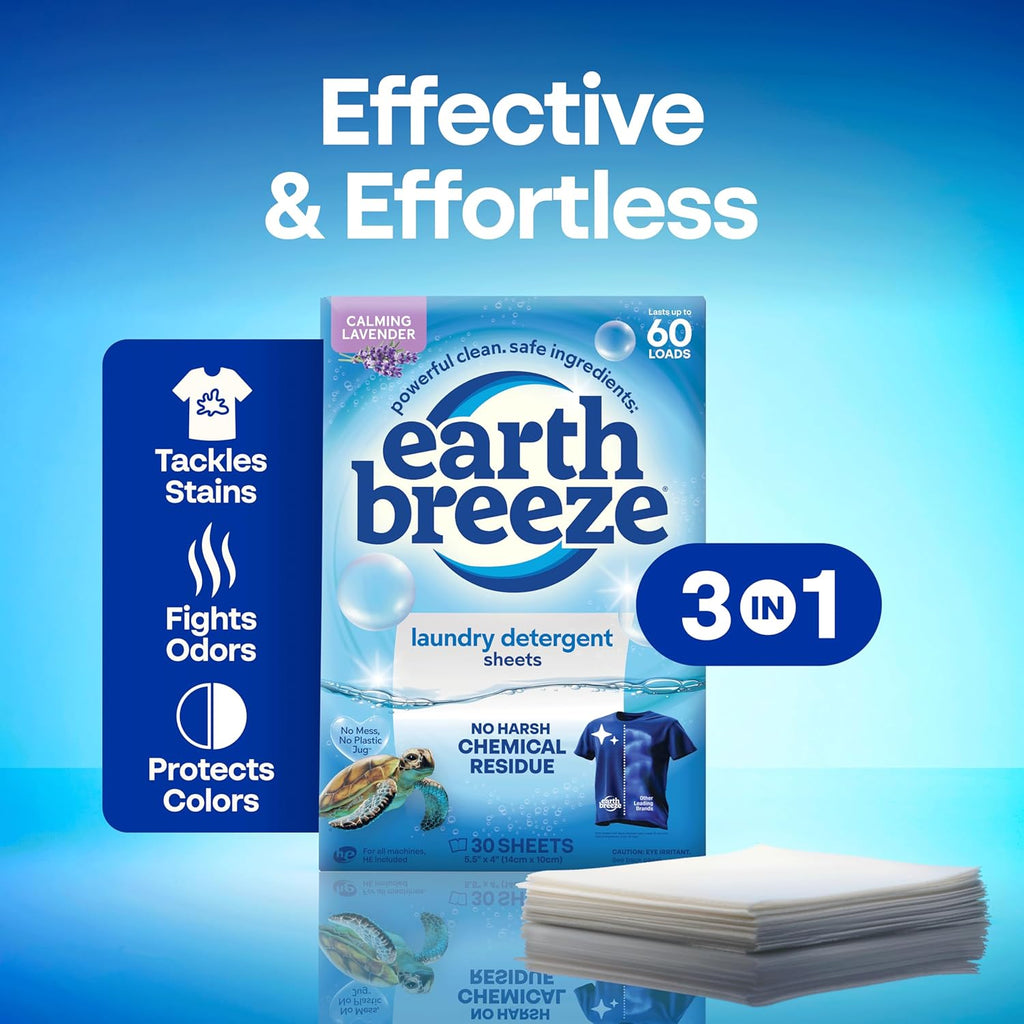 Laundry Detergent Sheets Calming Lavender 60 Loads