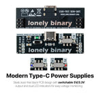 Lonely Binary 3-Pack Breadboard Power Supply 3.3V 5V USB-C Switchable