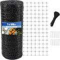 Deer Fence Netting, 7 x 100 Feet Heavy Garden Netting Anti Bird Protective Net Reusable for Plants Fruit Trees