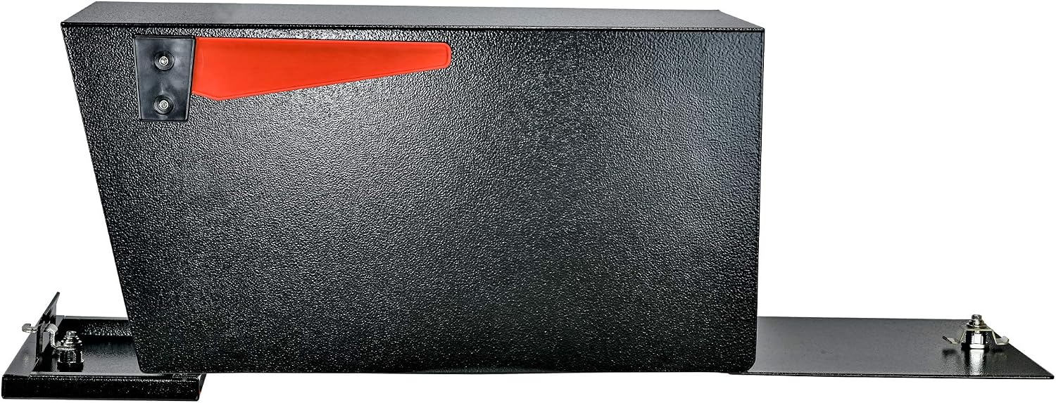Street Safe Latitude Dual Access Locking Post Mount Mailbox | Patented anti-pry front lock, keyed-alike rear door