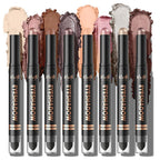 8 Color Waterproof Dual-Ended Eyeshadow Stick Set, Eye Makeup #A