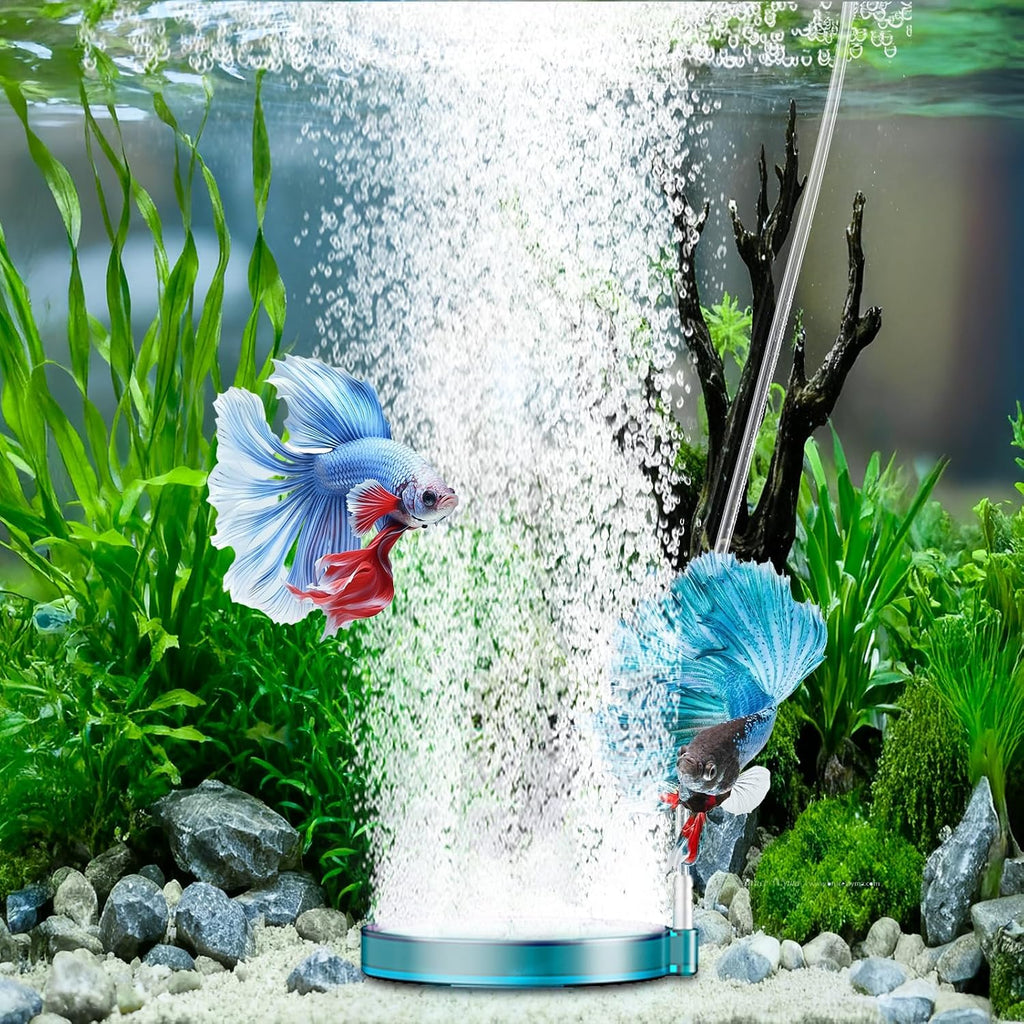 Aquarium Air Stone 2 Inch, Fish Tank Bubbler Stone, Air Bubble Aerator Oxygen Diffuser, Air Pump Accessories for