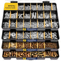 3010pcs Hardware Assortment Kit with Assorted SAE & Metric Phillips Head Bolts, and Grade 8.8 Metric Hex Bolt Set