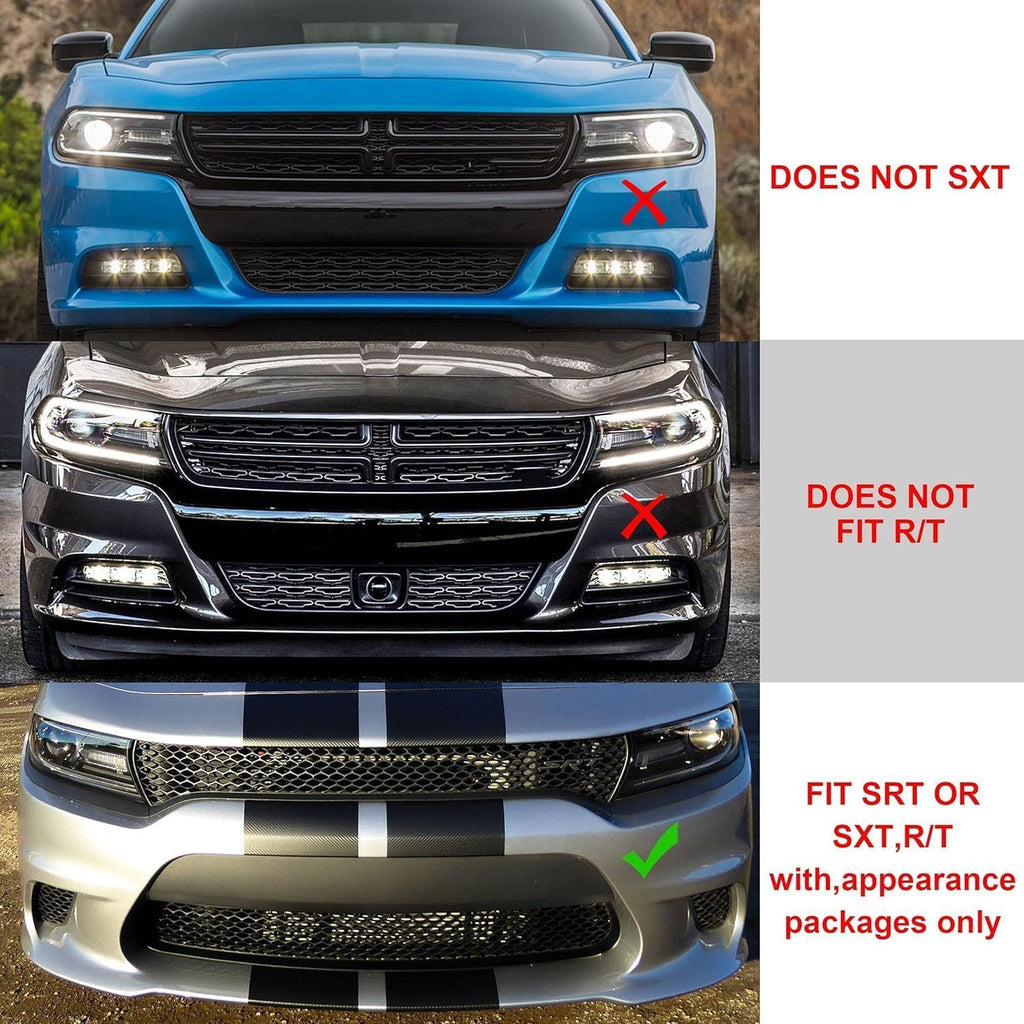 HECASA Grille Grill Compatible with 2015-2023 Charger