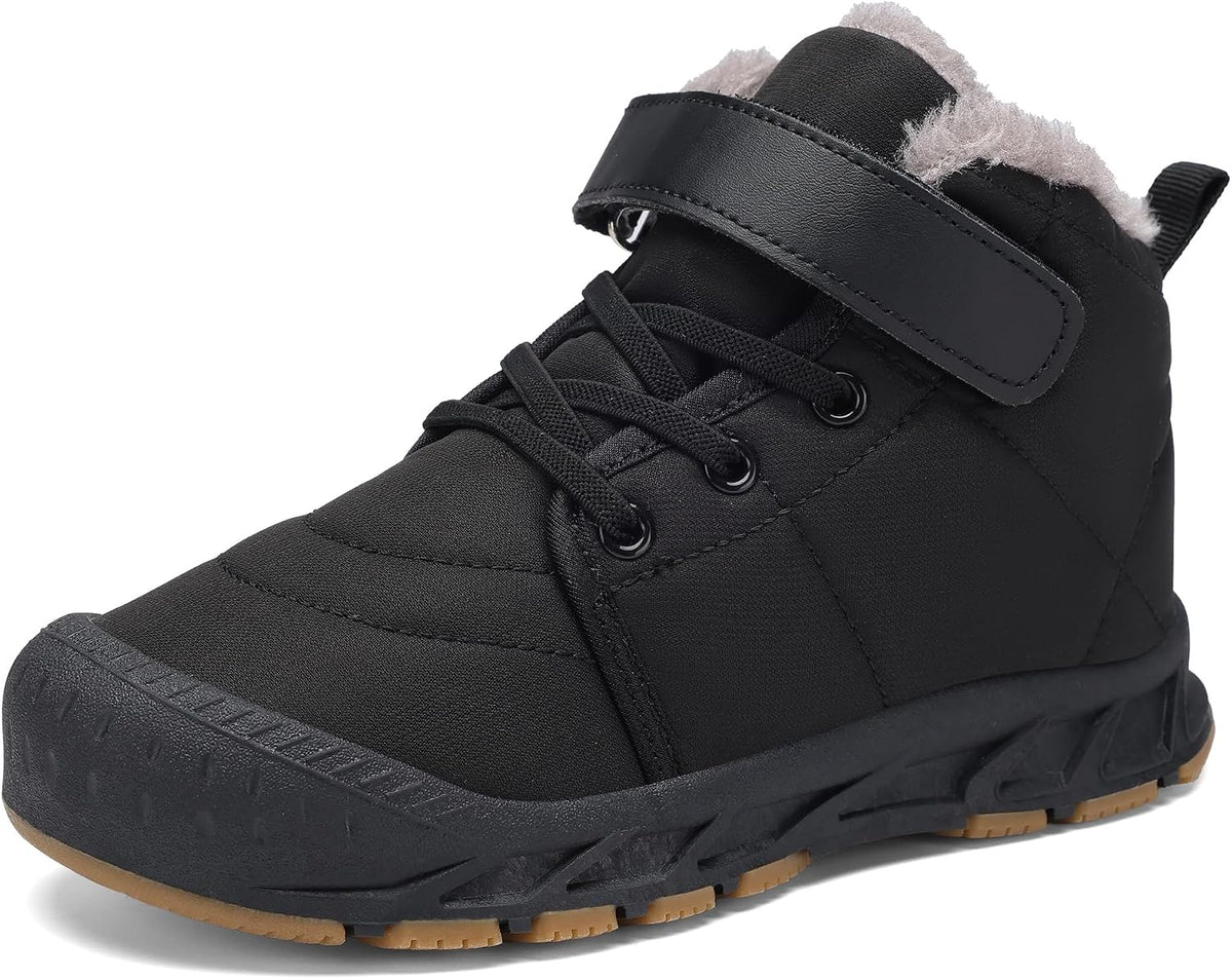 Boys Snow Boots Winter Waterproof Slip Resistant Cold Weather Shoes（Little Kid/Big Kid