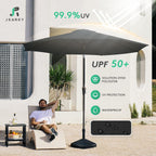 9FT Outdoor Patio Umbrella, Market Umbrella, Black