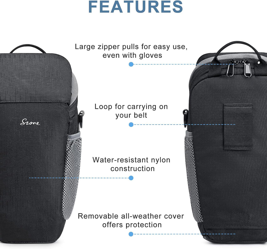 Camera Bag DSLR/SLR Waterproof Camera Case for Photographers Holster Compatible with Nikon Canon Sony | Strong