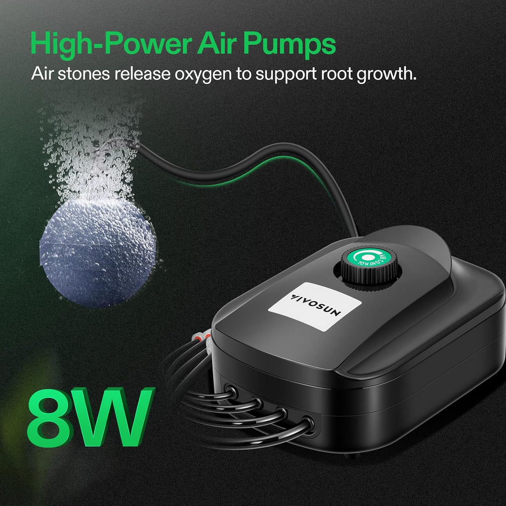 DWC Hydroponics Grow System with Top Drip Kit 2 Buckets | 5-Gallon Deep Water Culture, Recirculating Drip Garden