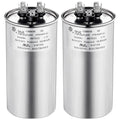 Umigy 2 Pack 70/5 uF 70+5 MFD 370/440VAC Dual Run Round Capacitor