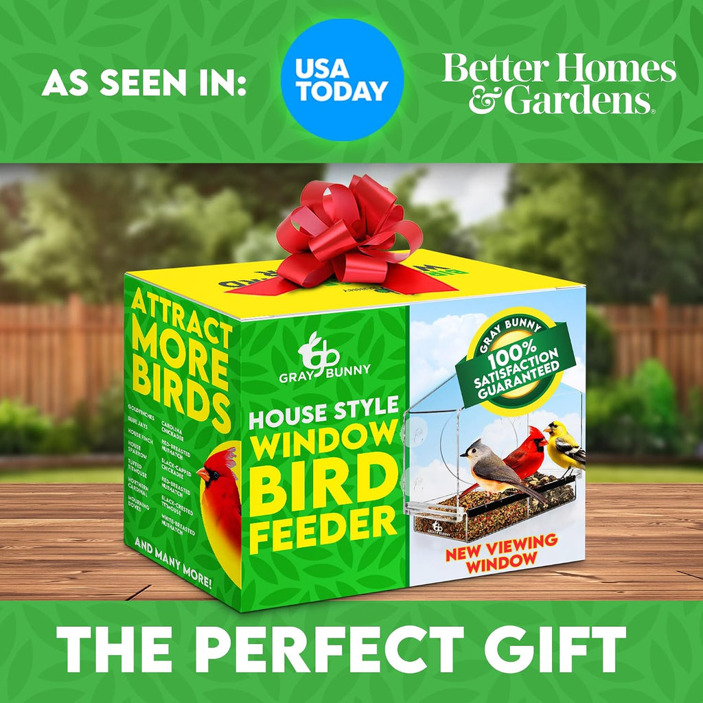 Window Bird Feeder House – Suction Cup Mount Feeder