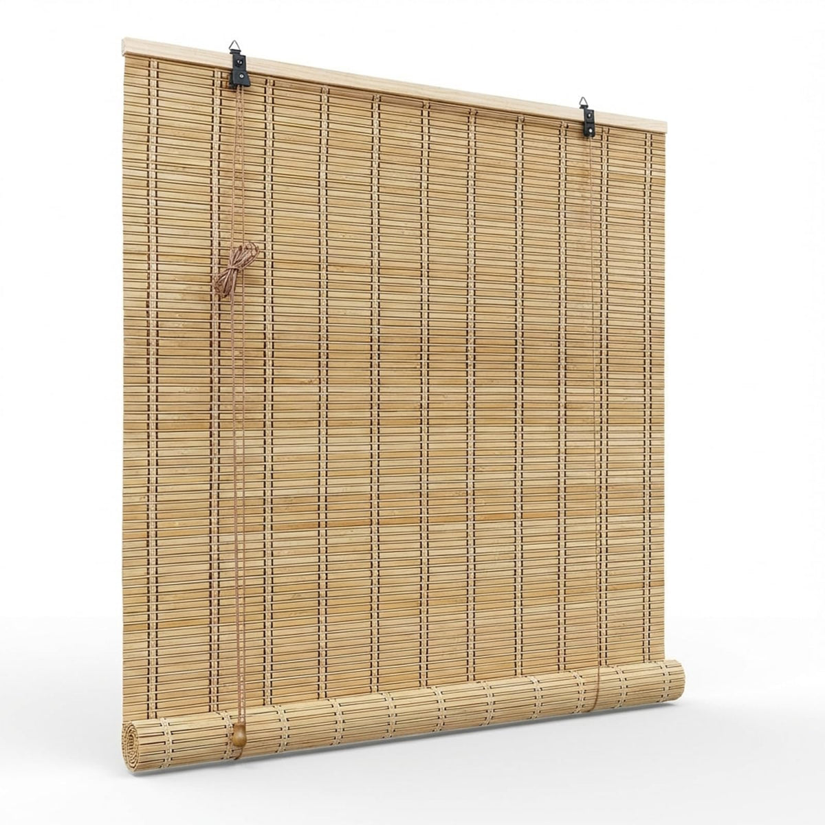 Bamboo Blinds for Interior Windows, Custom Roll Up Shades