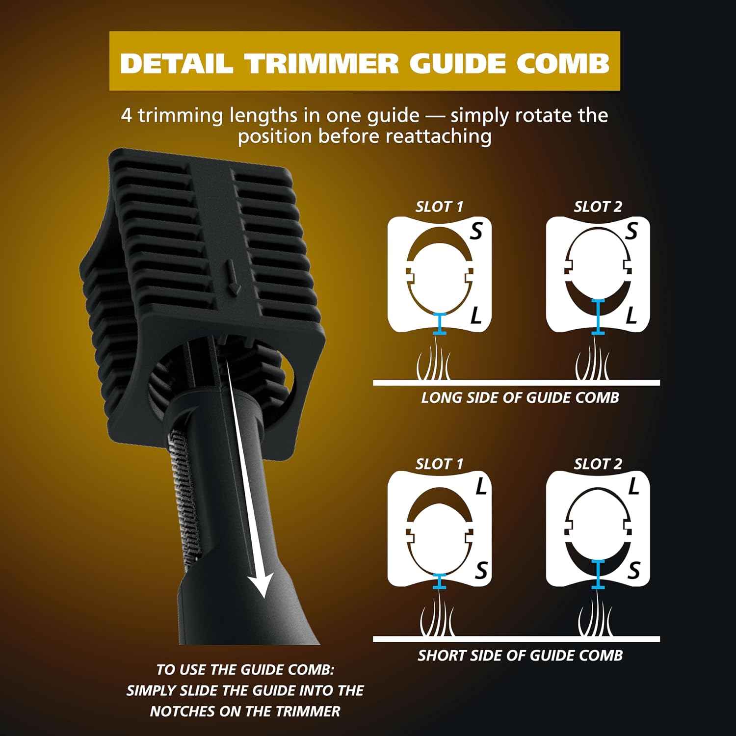 Manscaper 2-in-1 Lithium Battery Eyebrow & Nose Hair Trimmer for Men