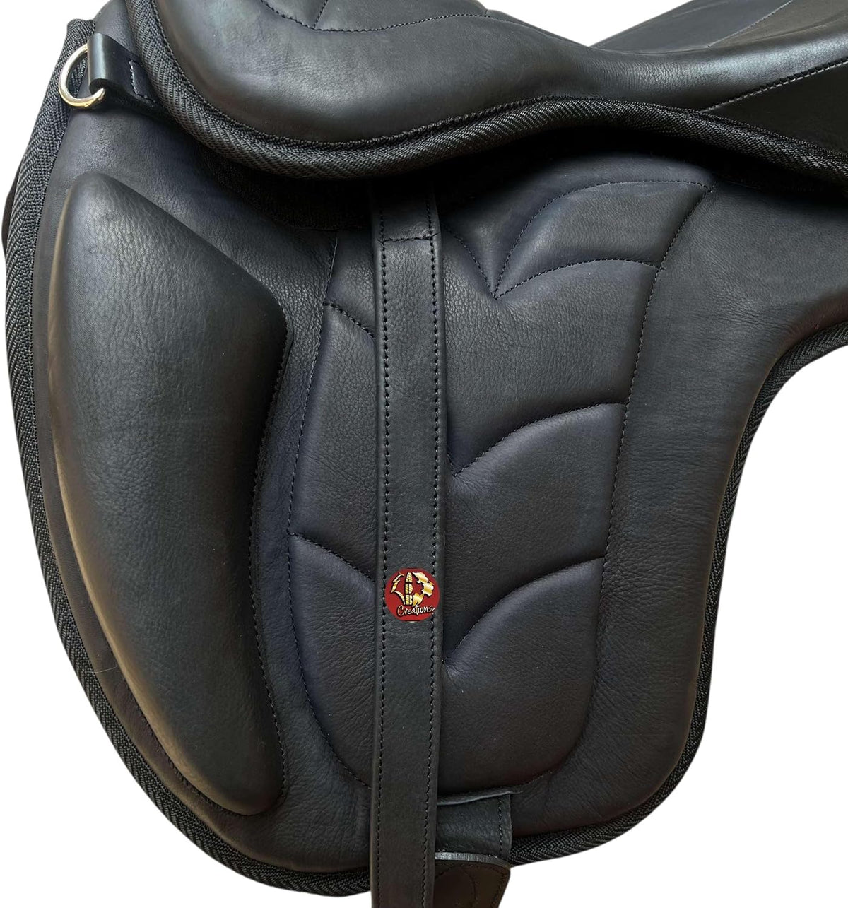 Freemax Treeless Western Endurance Saddle, Lightweight Synthetic Horse Saddle with Soft Long Flap, Comfortable
