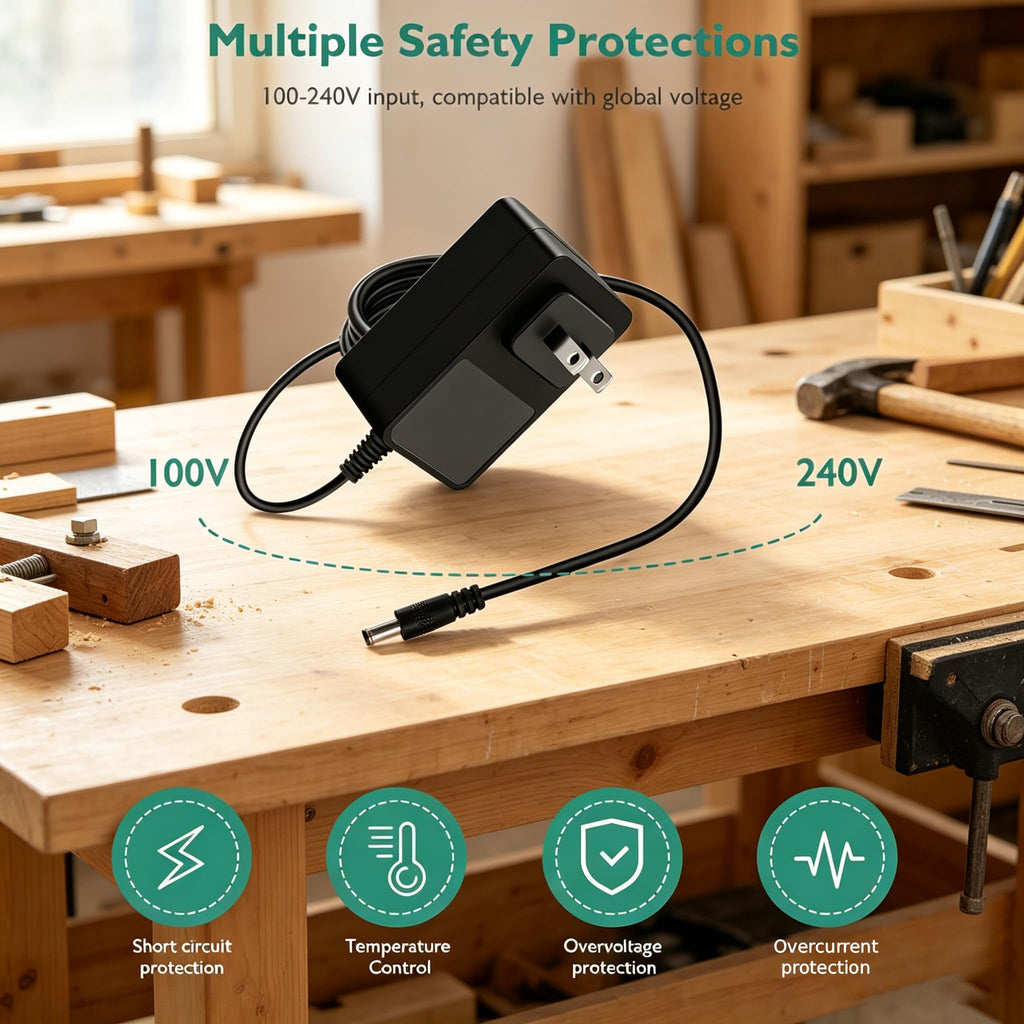 AC Adapter Compatible with Milwaukee 0886-20 M18 Cordless Fan