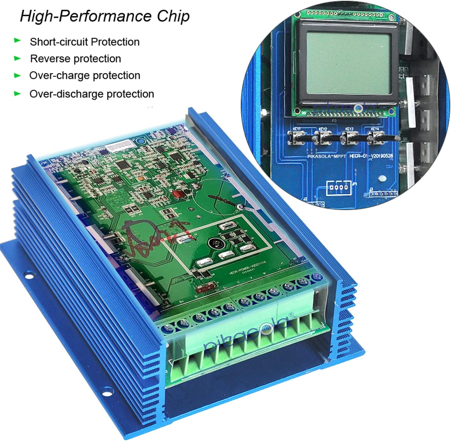 1400W Off Grid with Unloader Hybrid Wind Solar Controller Auto 12/24V Battery MPPT Charge Boost Float of max 800w