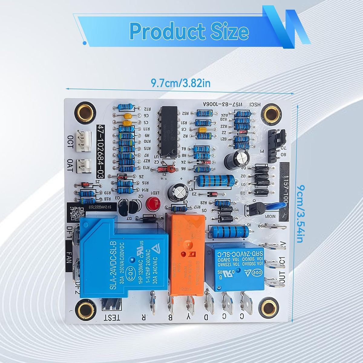 JOJOCY Upgraded Heat Pump Defrost Control Board & Sensor 47-21517-16, Direct Replacement for Rh-eem, Ruu-d, Weat-her King, Compatible with Multiple Models, 24VAC